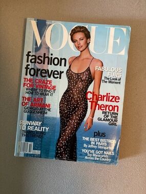 Vogue Magazine Featuring Charlize Theron October 2000